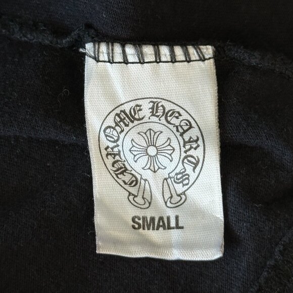 Chrome Hearts Black & White Triple Cross Horseshoe Logo T-Shirt - Picture 4 of 5